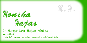 monika hajas business card